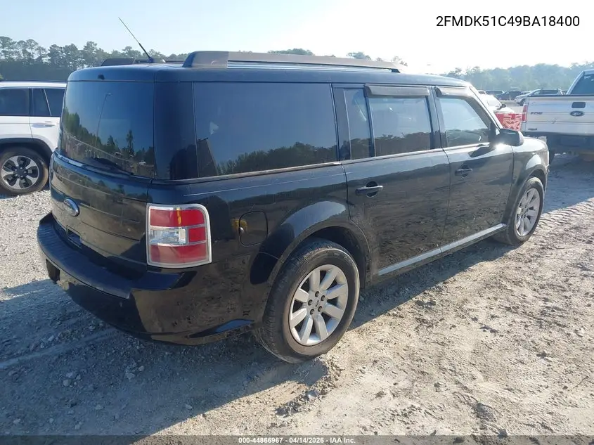 2FMDK51C49BA18400 2009 Ford Flex Se