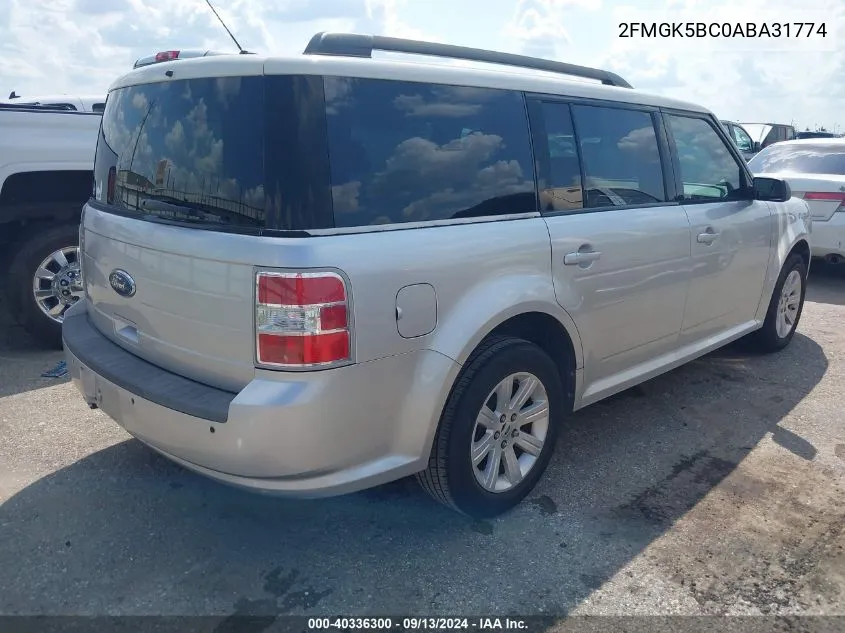 2FMGK5BC0ABA31774 2010 Ford Flex Se