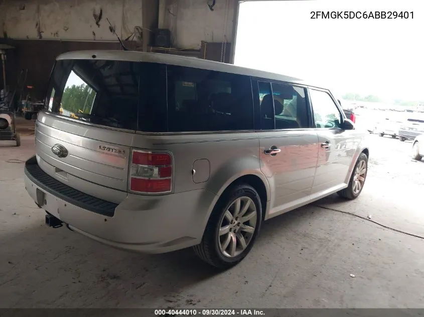 2FMGK5DC6ABB29401 2010 Ford Flex Limited