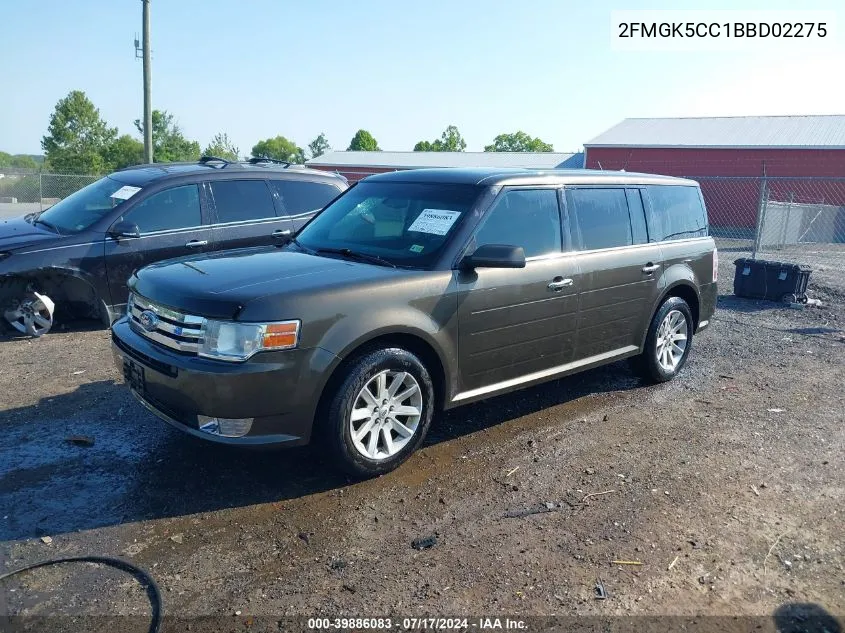 2FMGK5CC1BBD02275 2011 Ford Flex Sel