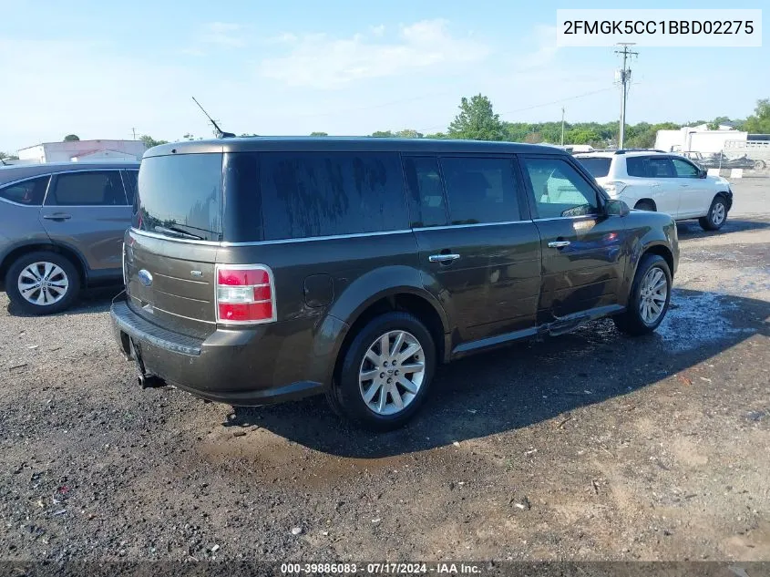 2FMGK5CC1BBD02275 2011 Ford Flex Sel