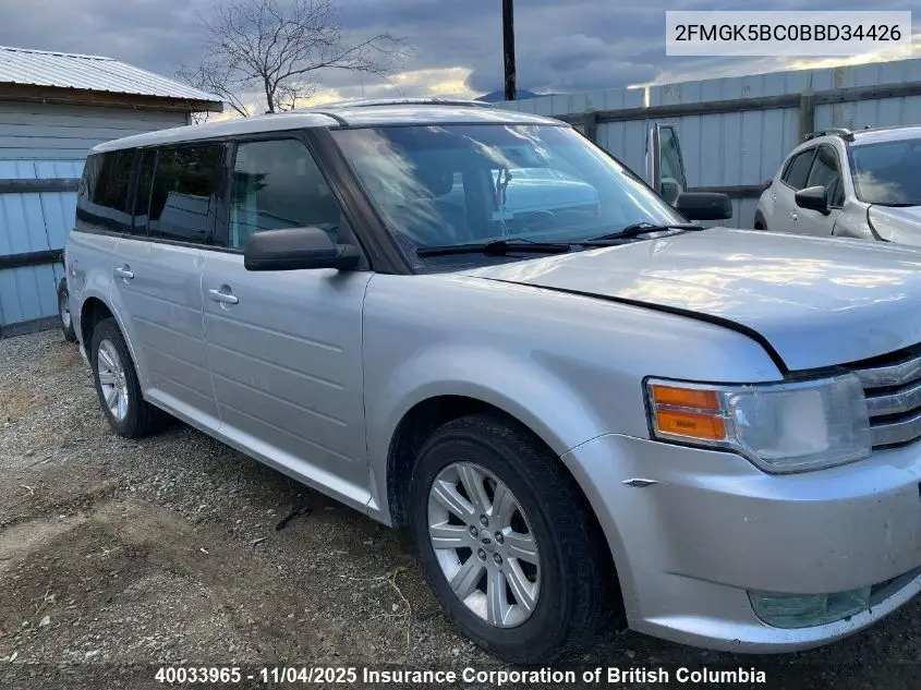 2FMGK5BC0BBD34426 2011 Ford Flex