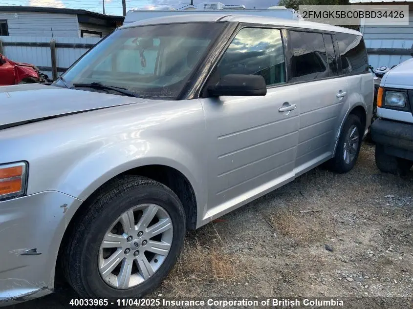2FMGK5BC0BBD34426 2011 Ford Flex