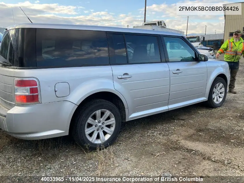 2FMGK5BC0BBD34426 2011 Ford Flex