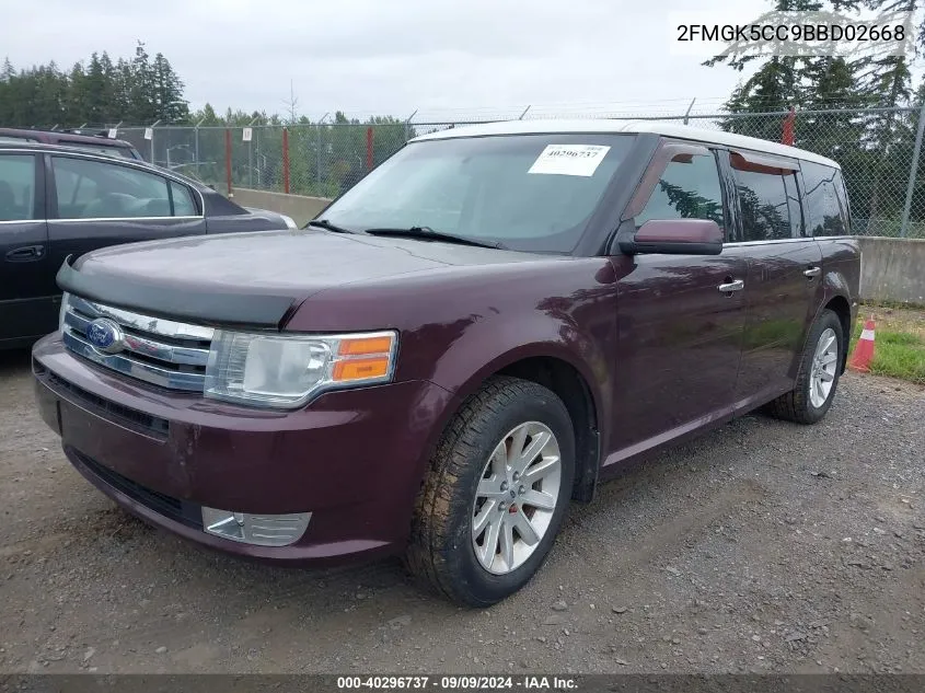 2FMGK5CC9BBD02668 2011 Ford Flex Sel