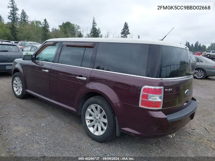 2FMGK5CC9BBD02668 2011 Ford Flex Sel