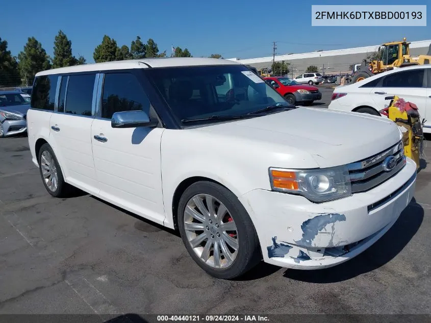 2FMHK6DTXBBD00193 2011 Ford Flex Limited