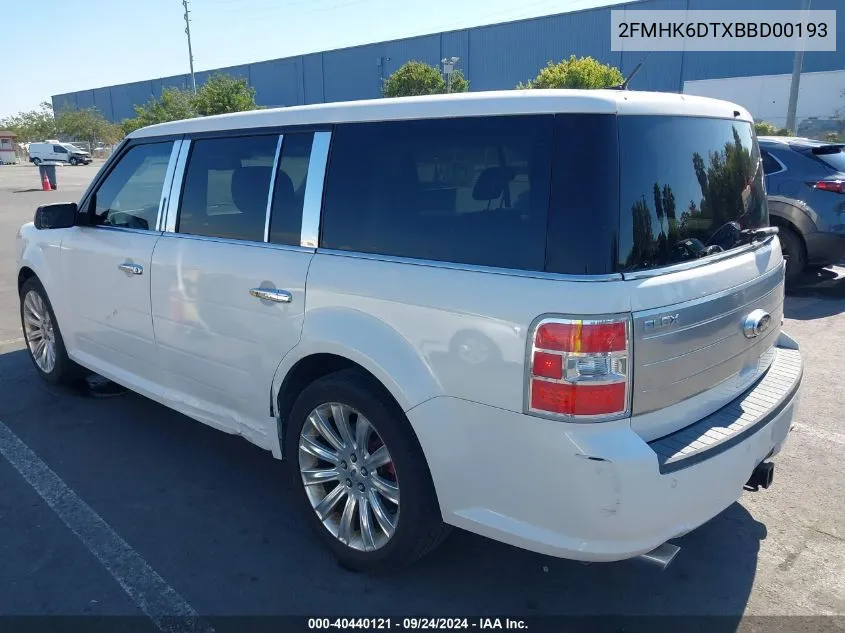 2FMHK6DTXBBD00193 2011 Ford Flex Limited