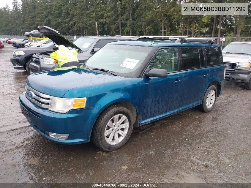 2FMGK5BC3BBD11299 2011 Ford Flex Se