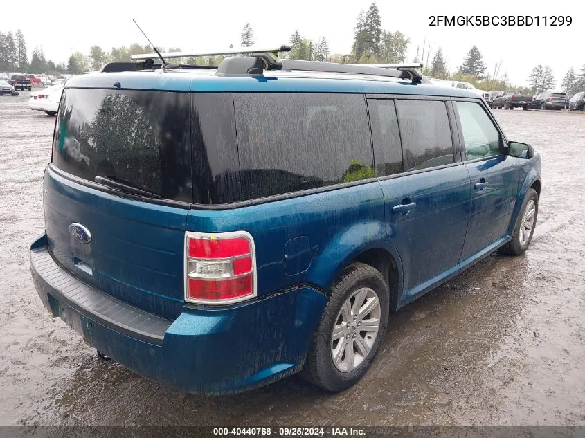 2FMGK5BC3BBD11299 2011 Ford Flex Se