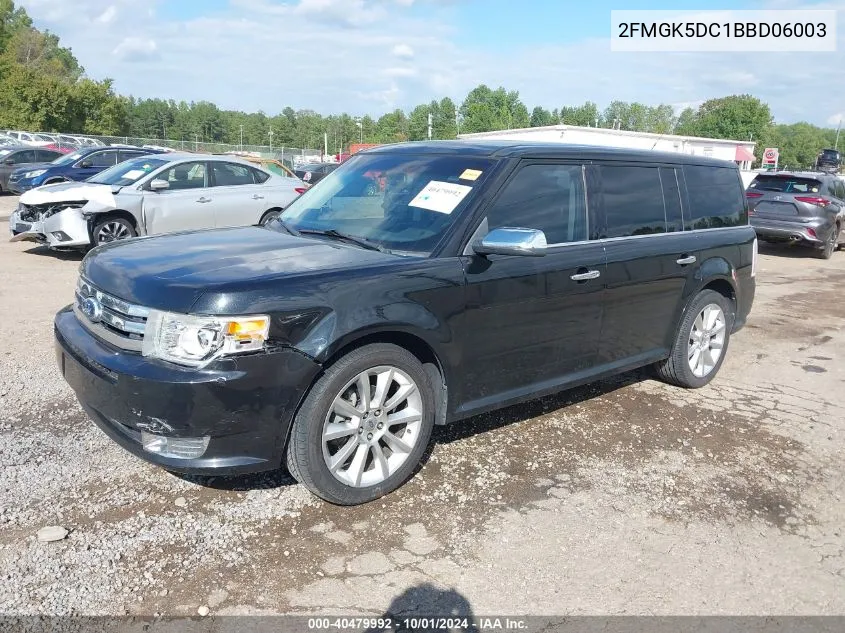 2FMGK5DC1BBD06003 2011 Ford Flex Limited