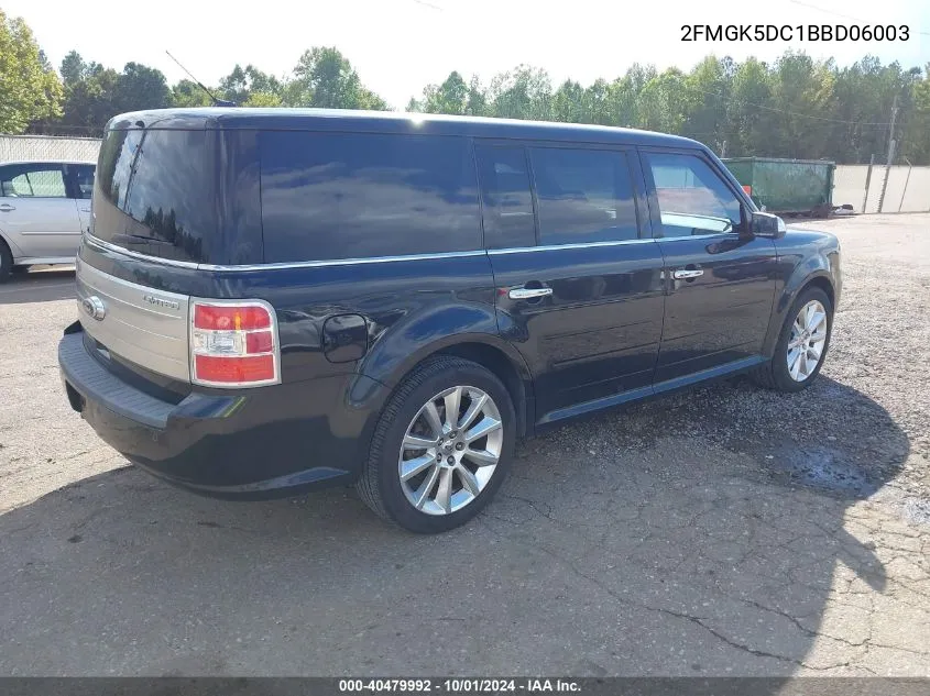 2FMGK5DC1BBD06003 2011 Ford Flex Limited