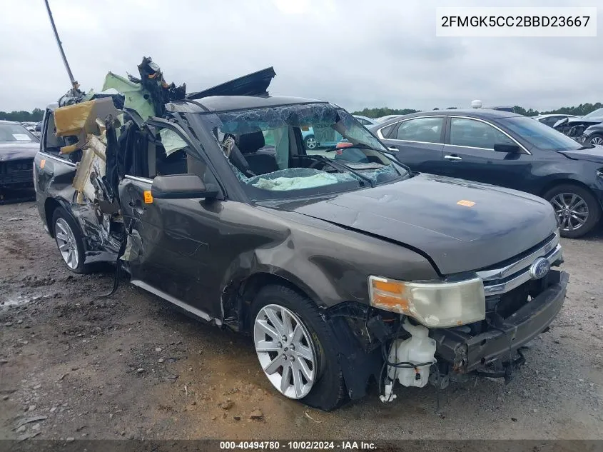 2FMGK5CC2BBD23667 2011 Ford Flex Sel