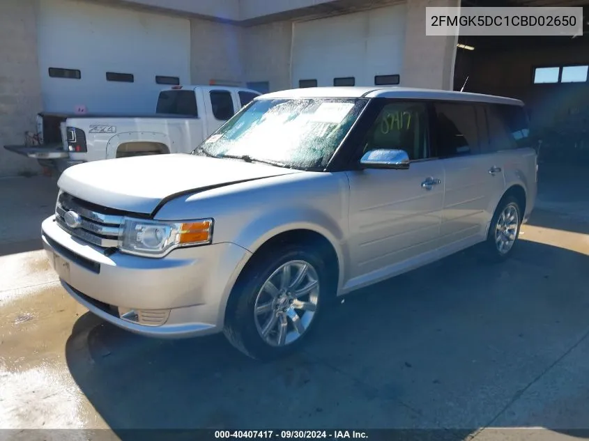 2FMGK5DC1CBD02650 2012 Ford Flex Limited