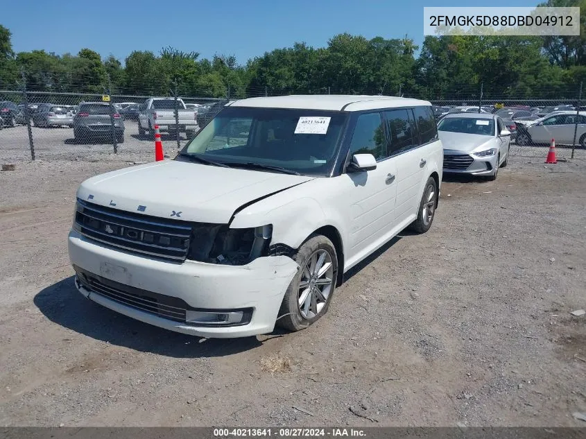 2FMGK5D88DBD04912 2013 Ford Flex Limited