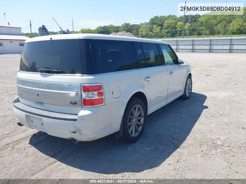 2FMGK5D88DBD04912 2013 Ford Flex Limited