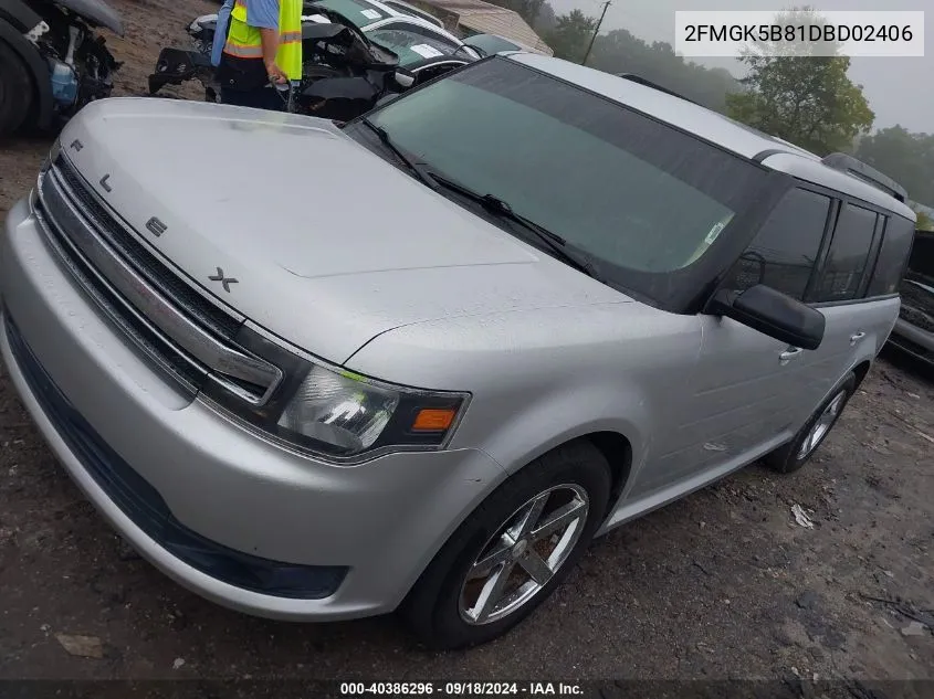 2FMGK5B81DBD02406 2013 Ford Flex Se