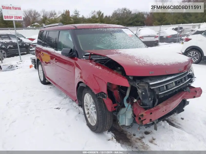 2FMHK6C80DBD11591 2013 Ford Flex Sel