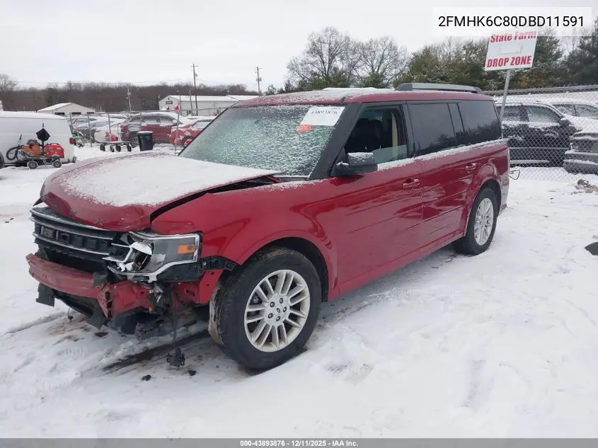 2FMHK6C80DBD11591 2013 Ford Flex Sel