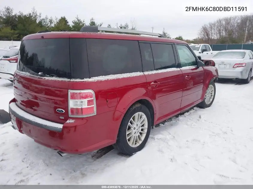 2FMHK6C80DBD11591 2013 Ford Flex Sel