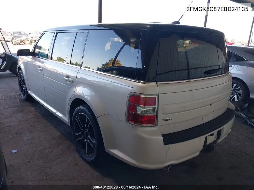 2FMGK5C87EBD24135 2014 Ford Flex Sel