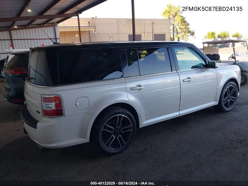 2FMGK5C87EBD24135 2014 Ford Flex Sel