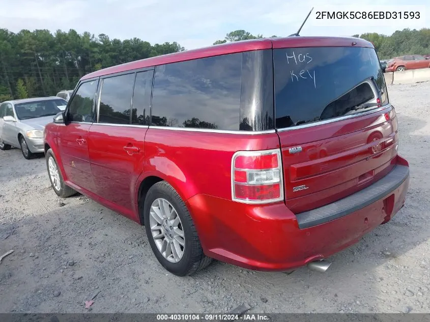 2FMGK5C86EBD31593 2014 Ford Flex Sel