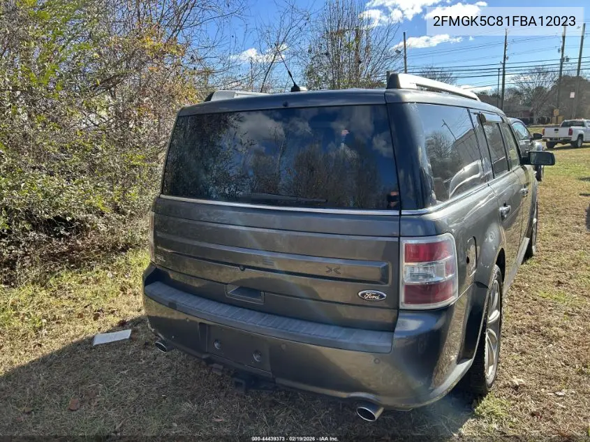 2FMGK5C81FBA12023 2015 Ford Flex Sel