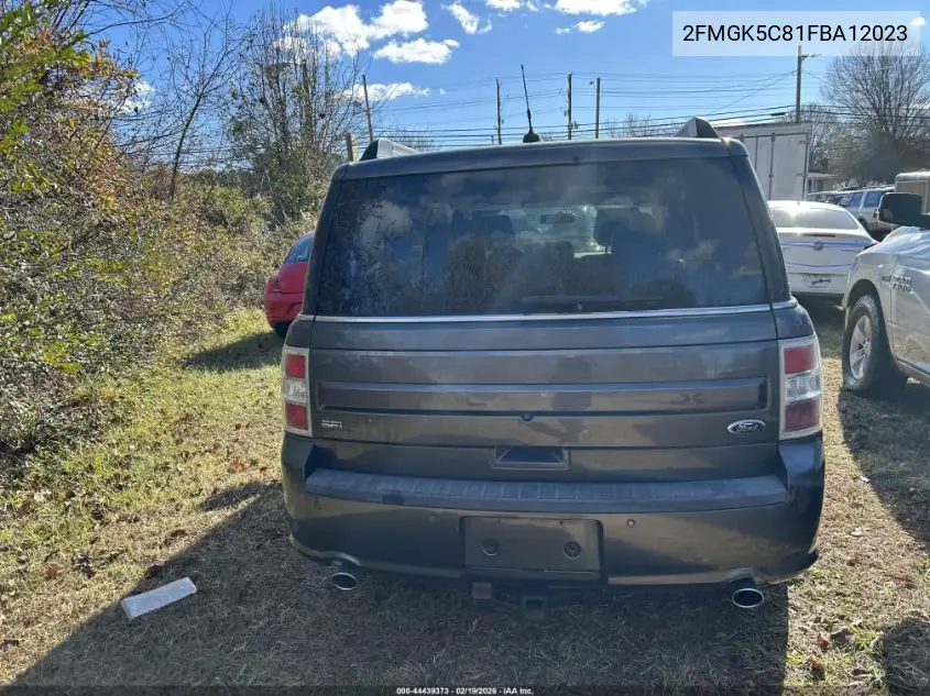 2FMGK5C81FBA12023 2015 Ford Flex Sel