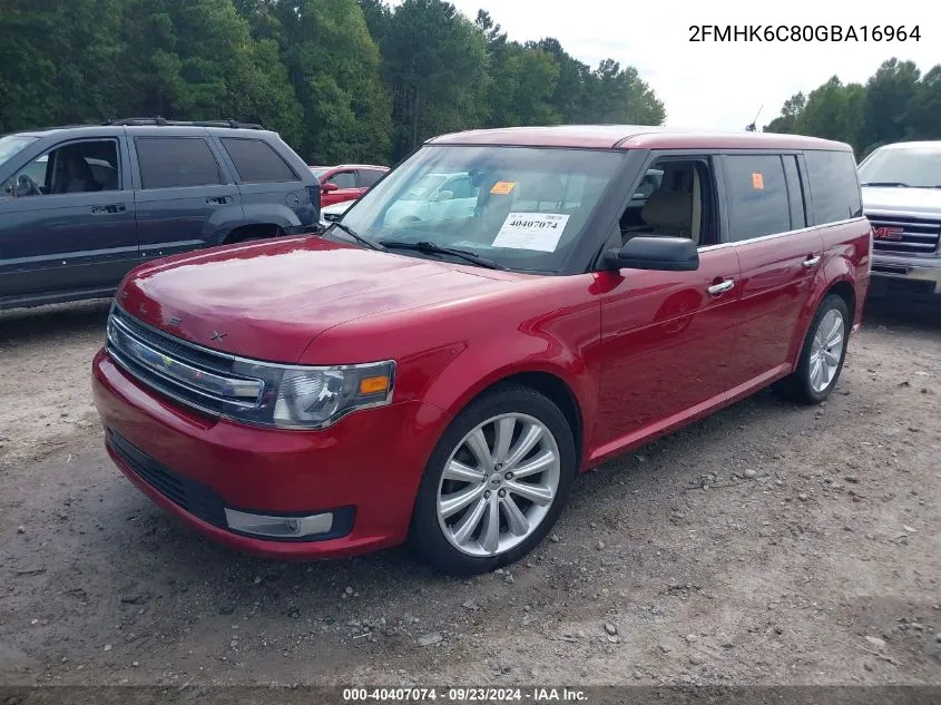 2FMHK6C80GBA16964 2016 Ford Flex Sel