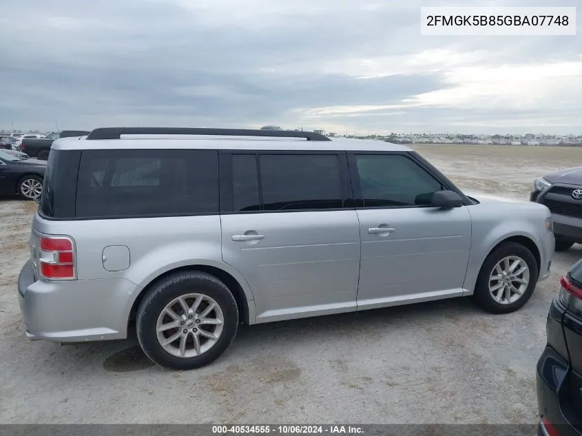 2FMGK5B85GBA07748 2016 Ford Flex Se