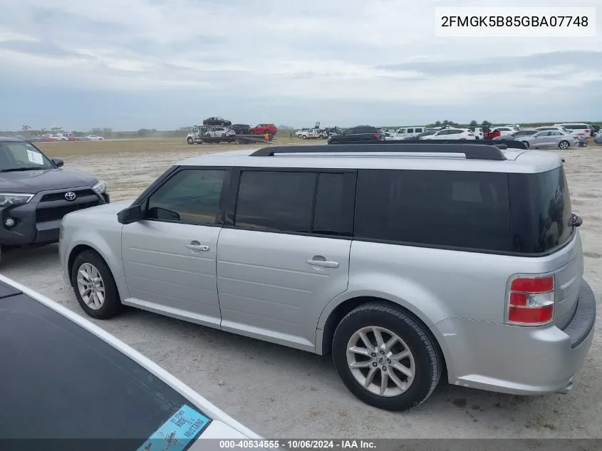 2FMGK5B85GBA07748 2016 Ford Flex Se