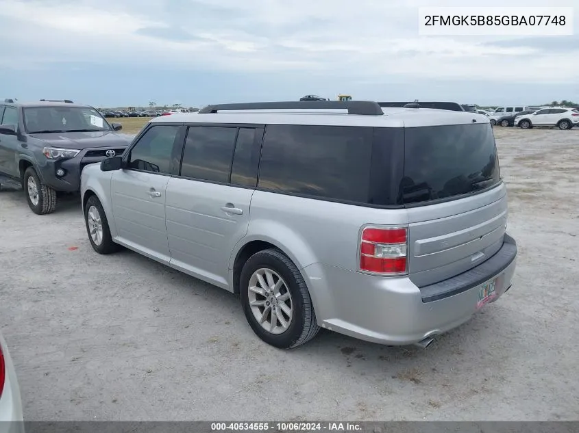 2FMGK5B85GBA07748 2016 Ford Flex Se