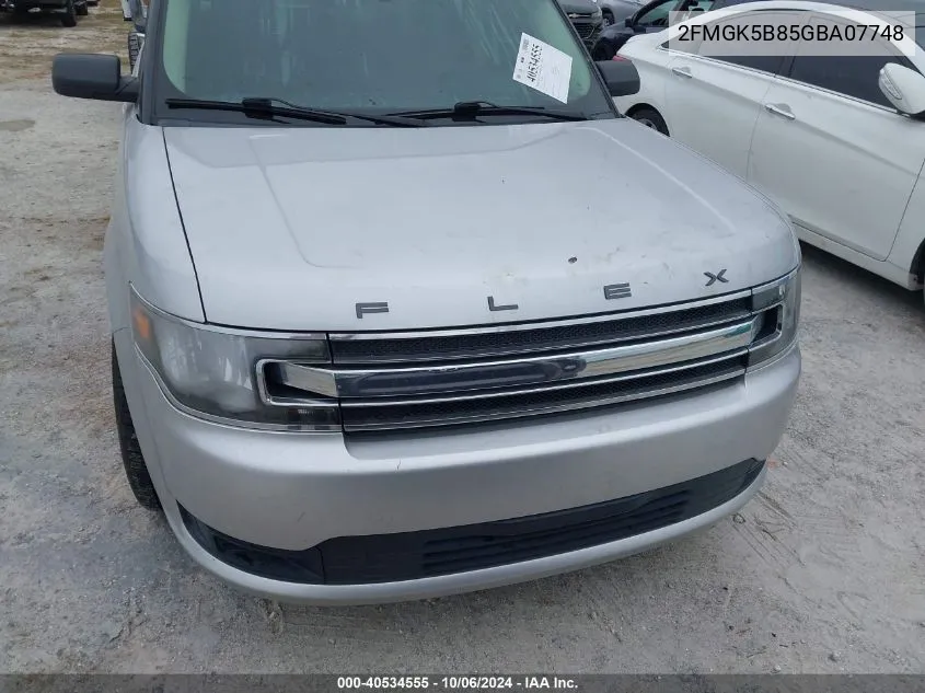 2FMGK5B85GBA07748 2016 Ford Flex Se