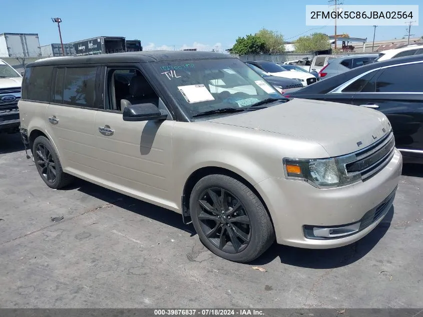 2FMGK5C86JBA02564 2018 Ford Flex Sel