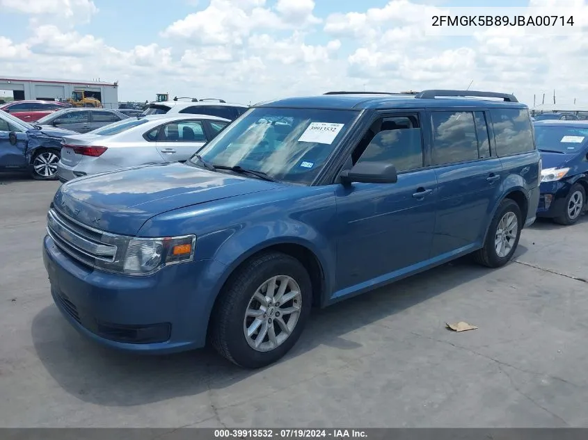 2FMGK5B89JBA00714 2018 Ford Flex Se