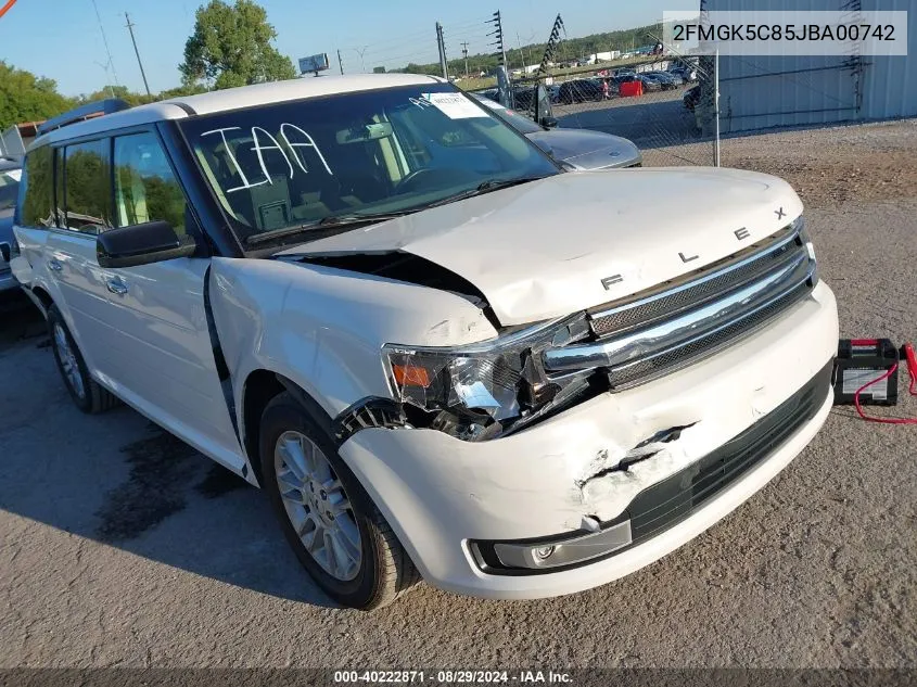 2FMGK5C85JBA00742 2018 Ford Flex Sel