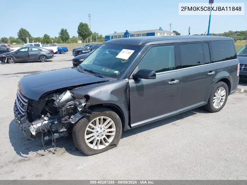 2FMGK5C8XJBA11848 2018 Ford Flex Sel