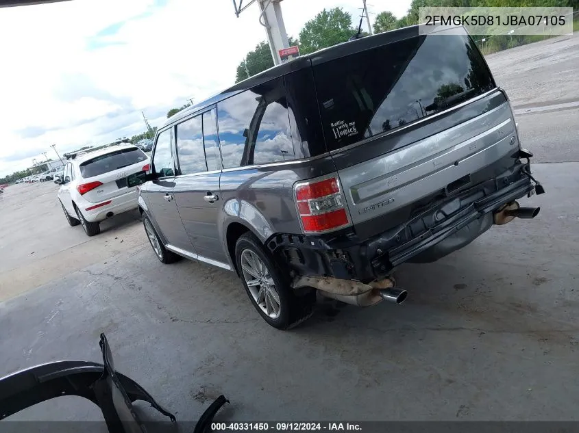 2FMGK5D81JBA07105 2018 Ford Flex Limited