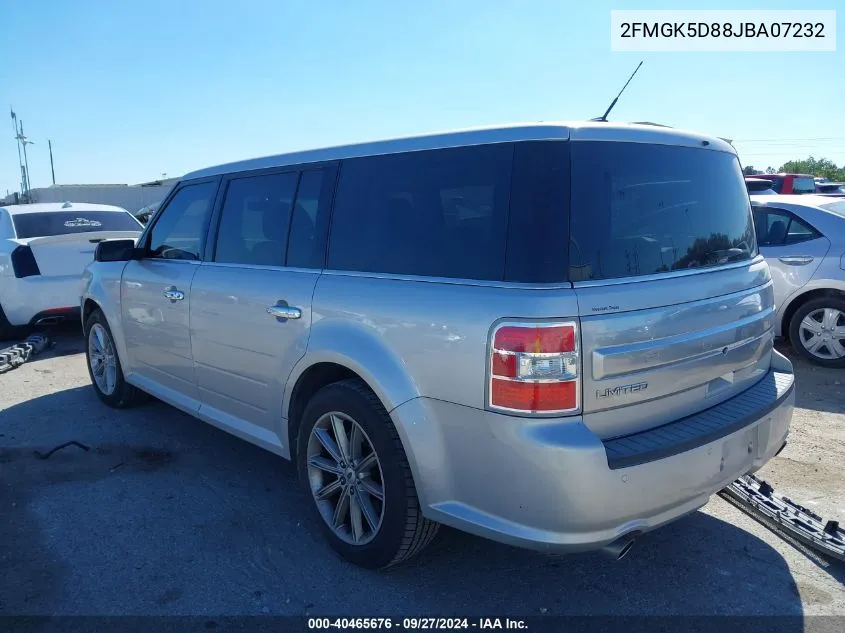 2FMGK5D88JBA07232 2018 Ford Flex Limited