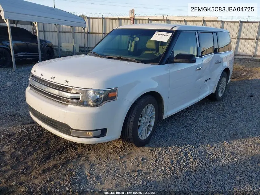 2FMGK5C83JBA04725 2018 Ford Flex Sel