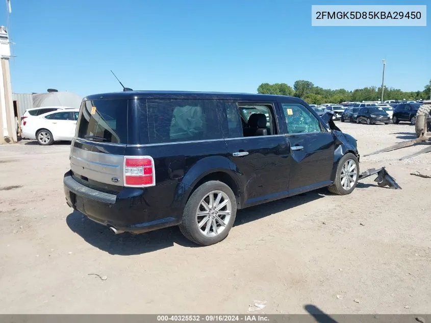 2FMGK5D85KBA29450 2019 Ford Flex Limited