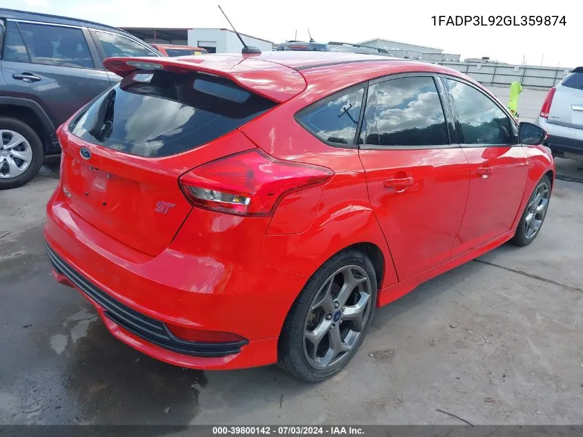 1FADP3L92GL359874 2016 Ford Focus St