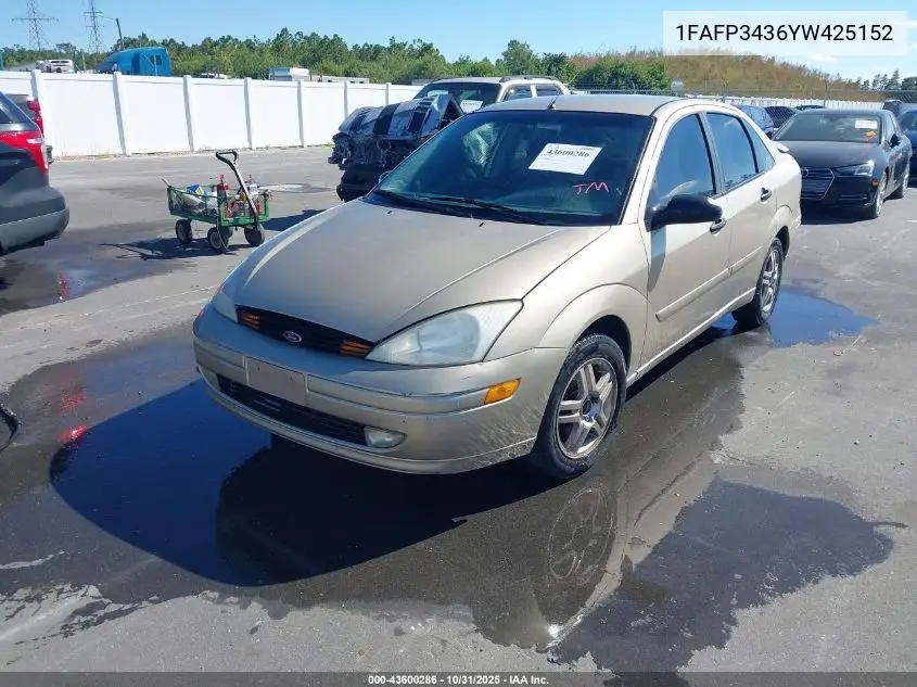 1FAFP3436YW425152 2000 Ford Focus Se