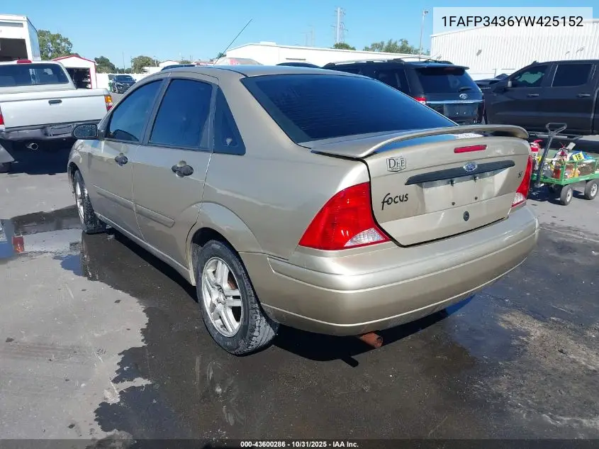 1FAFP3436YW425152 2000 Ford Focus Se