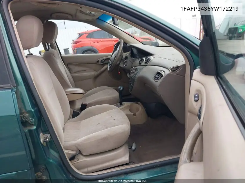 1FAFP3436YW172219 2000 Ford Focus Se