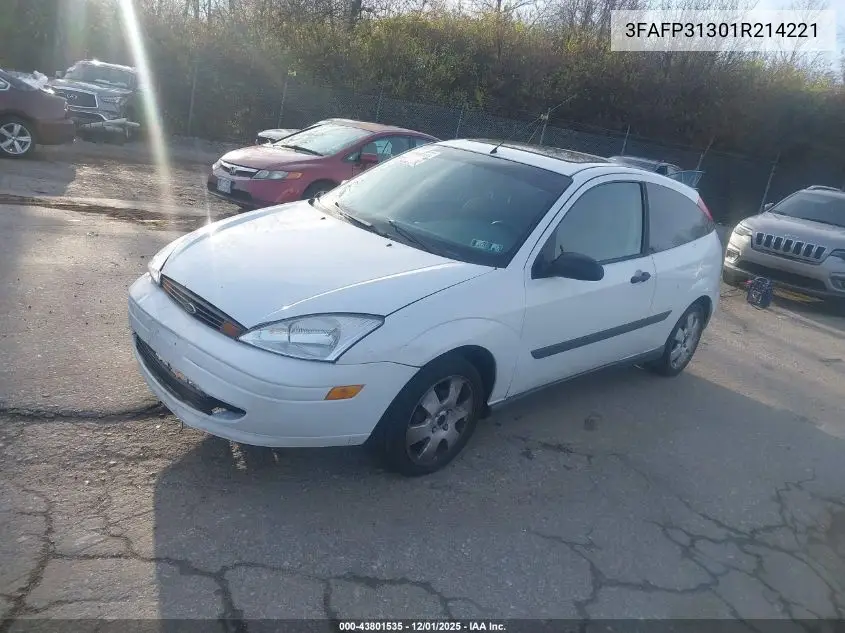 3FAFP31301R214221 2001 Ford Focus Zx3