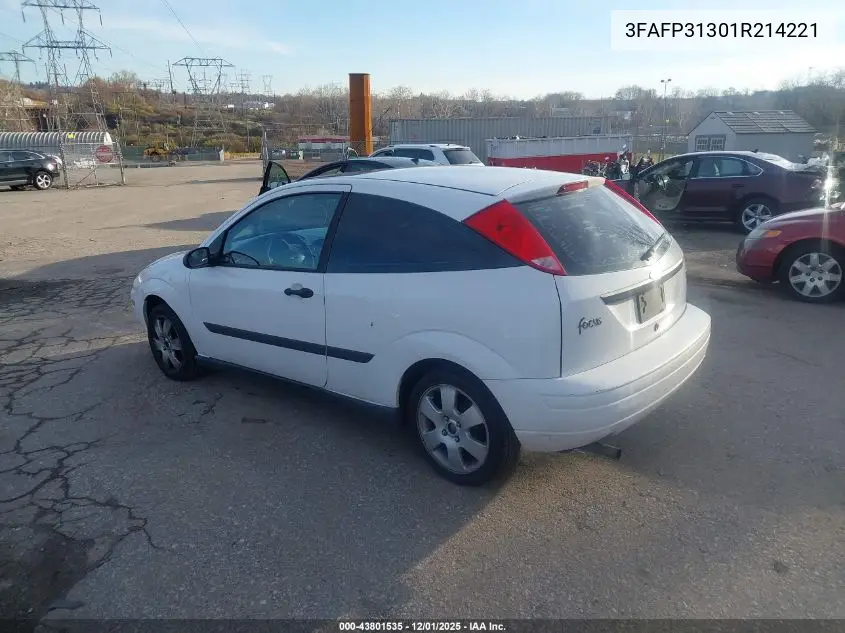 3FAFP31301R214221 2001 Ford Focus Zx3