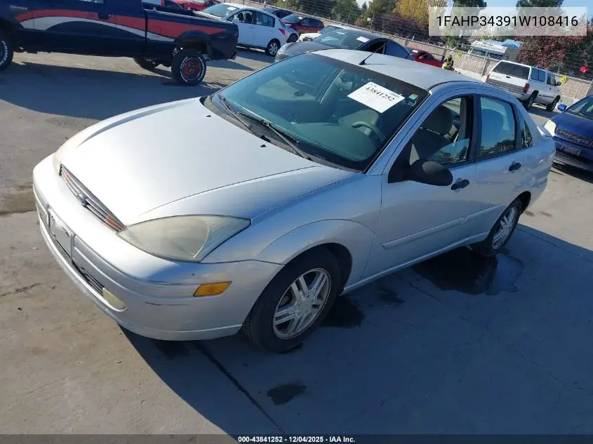 1FAHP34391W108416 2001 Ford Focus Se