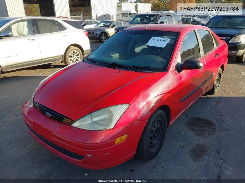 1FAFP33P22W203784 2002 Ford Focus Lx